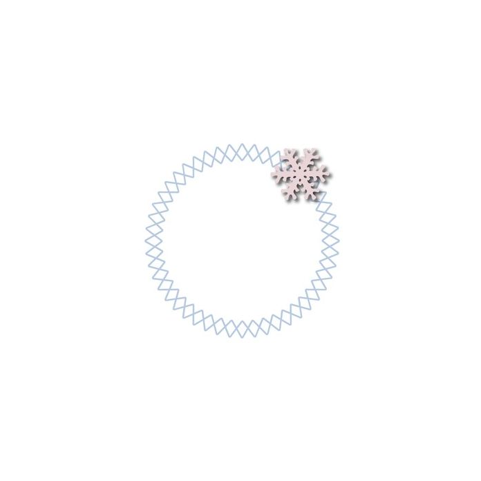 Snowflake Wire Frame Design snowflake zigzag wire frame 2