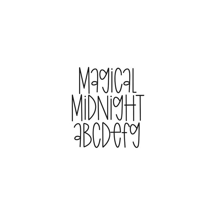 BFC Magical Midnight Cute Handwriting Font