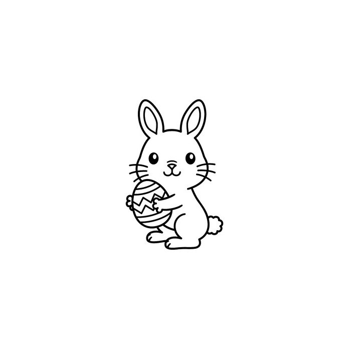 Bunny With Easter Egg