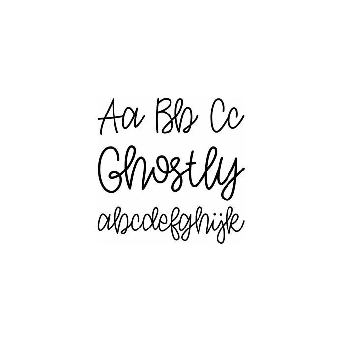 ghostly handwriting script font