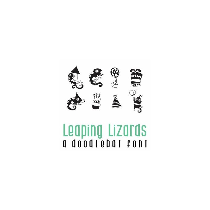 Leaping Lizards Doodlebat Font