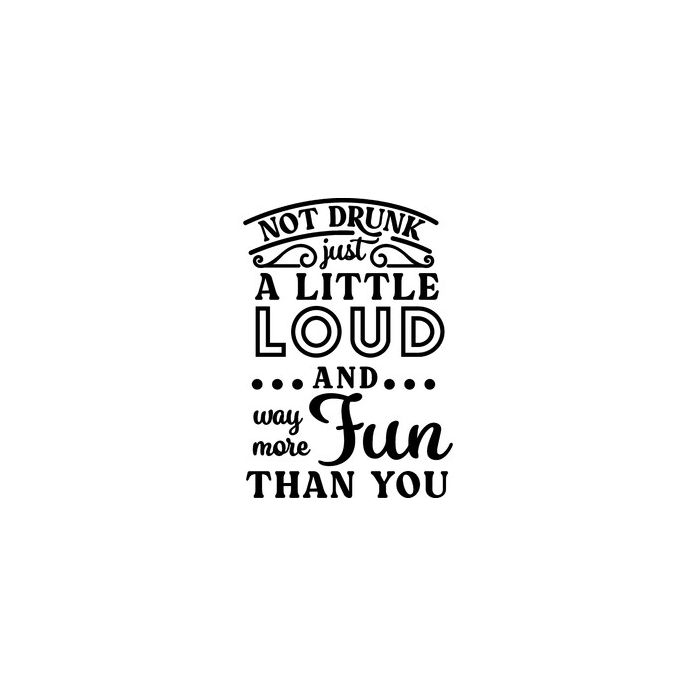 Not Drunk Little Loud and Way More Fun Than You