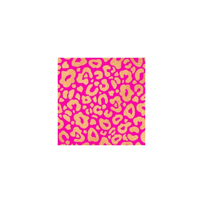 Gold Glitter and Pink Leopard Print Background Pattern