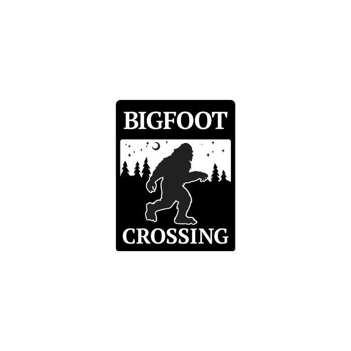 Bigfoot Crossing sign