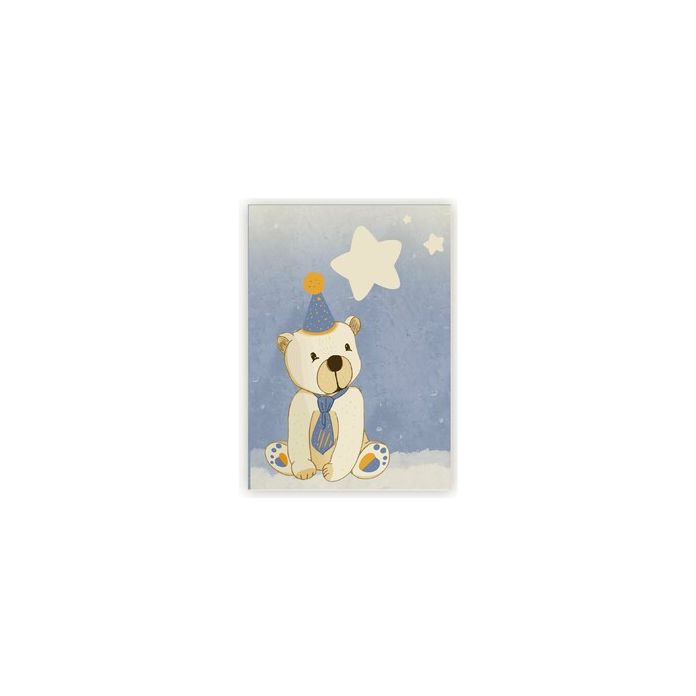 Baby Boy Polar Bear Card Cover