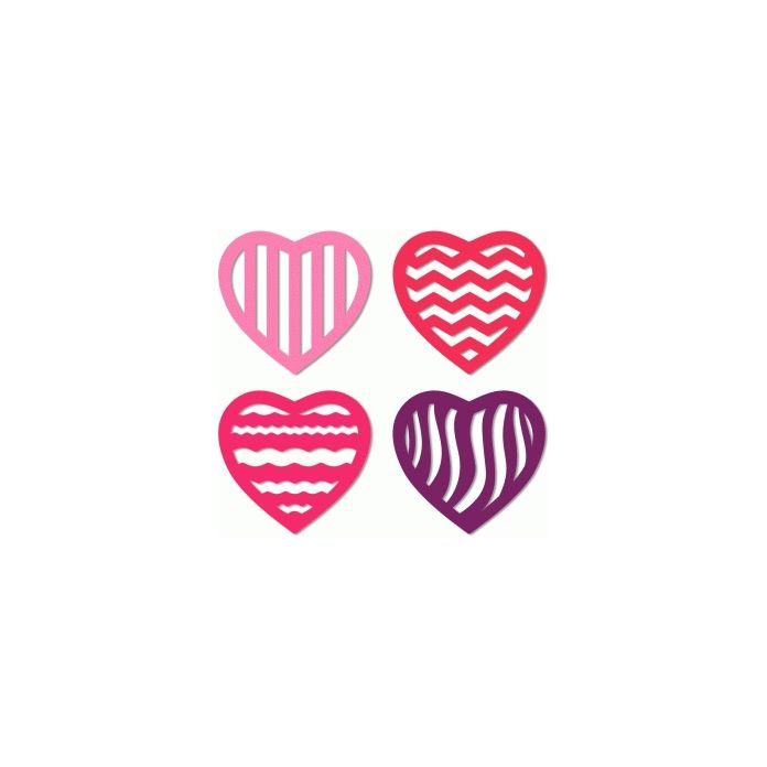 4 cut out patterns hearts