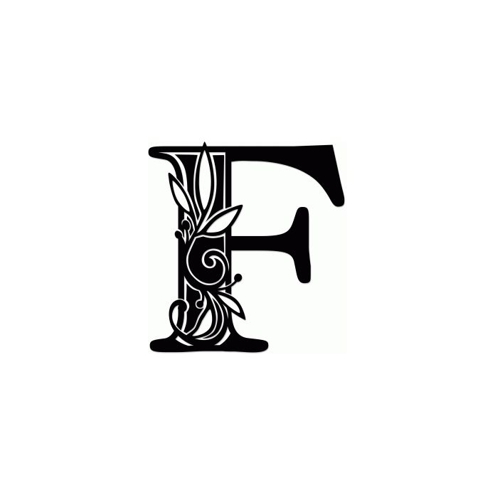 vine monogram f