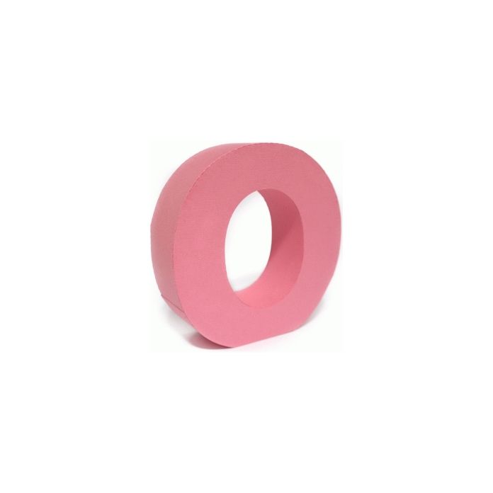 3d lowercase letter block o