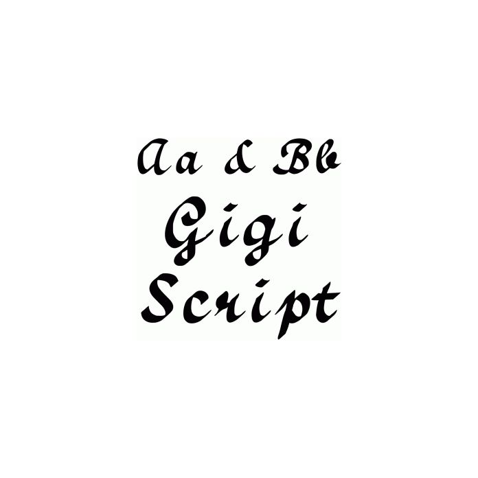 gigi script font