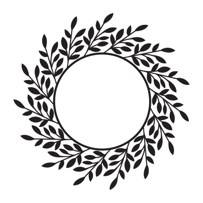 Branches Round Frame