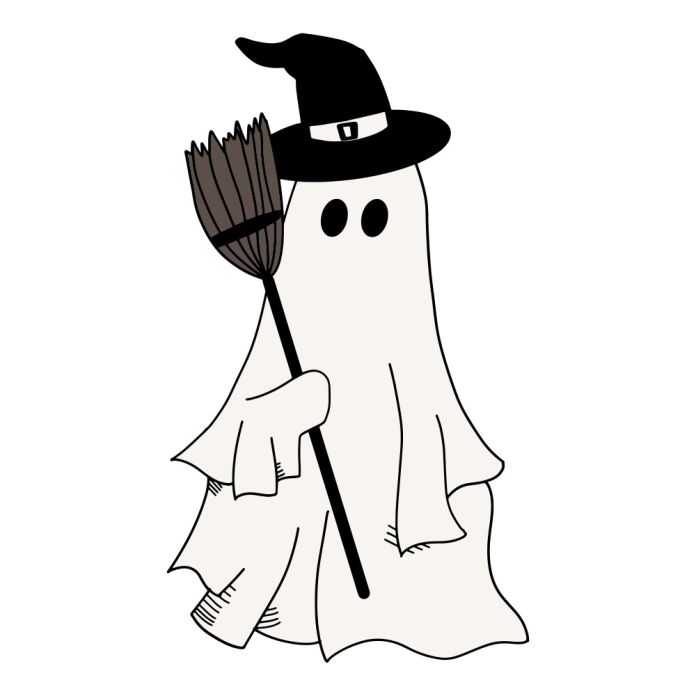 Ghost with hat discount