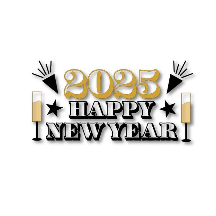 Happy New Year 2025 SVG Cut FileD1238755