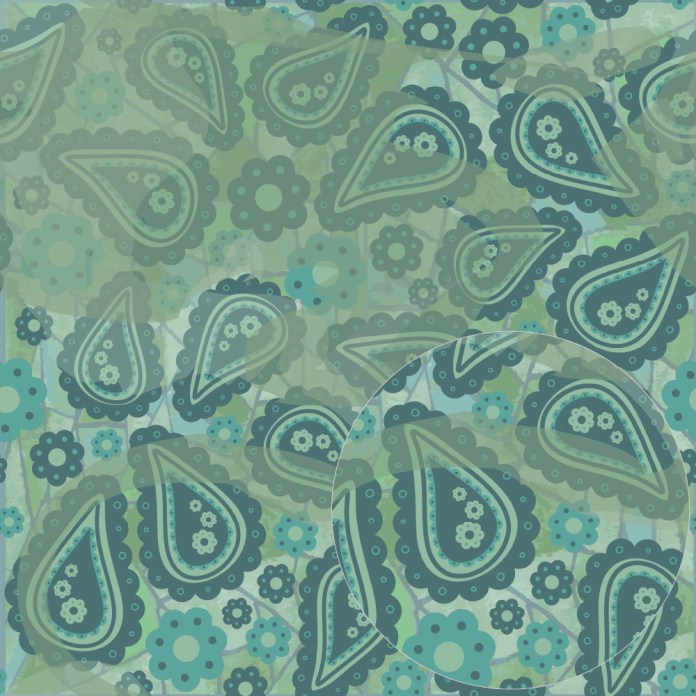 Paisley on Stained Glass Repeatable Pattern|D-1254810