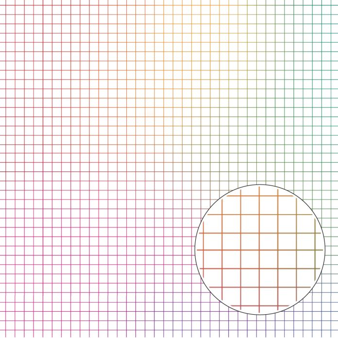 Rainbow Grid Paper Background Pattern