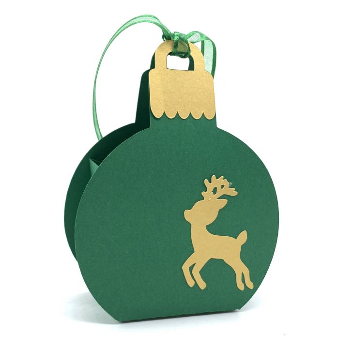 Christmas Ball Ornaments Reindeer Box D