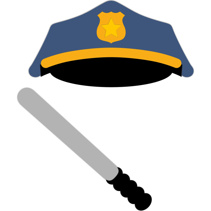 police equipment set