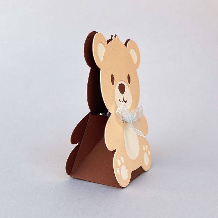 Teddy bear favor boxes discount