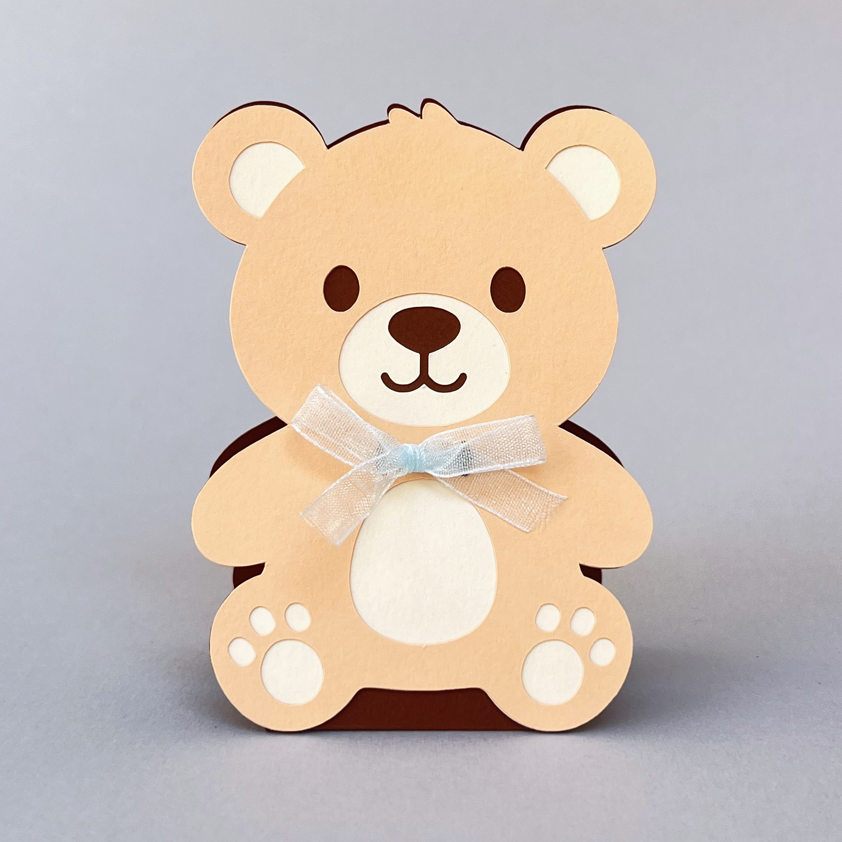 Teddy bear favor boxes on sale